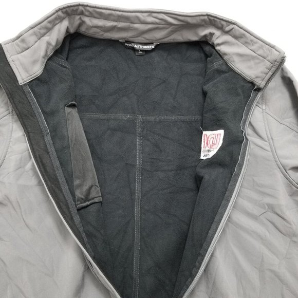 Port Authority Jacket Mens Large Gray Full Zip Pockets Outdoor Lightweight - Picture 7 of 12